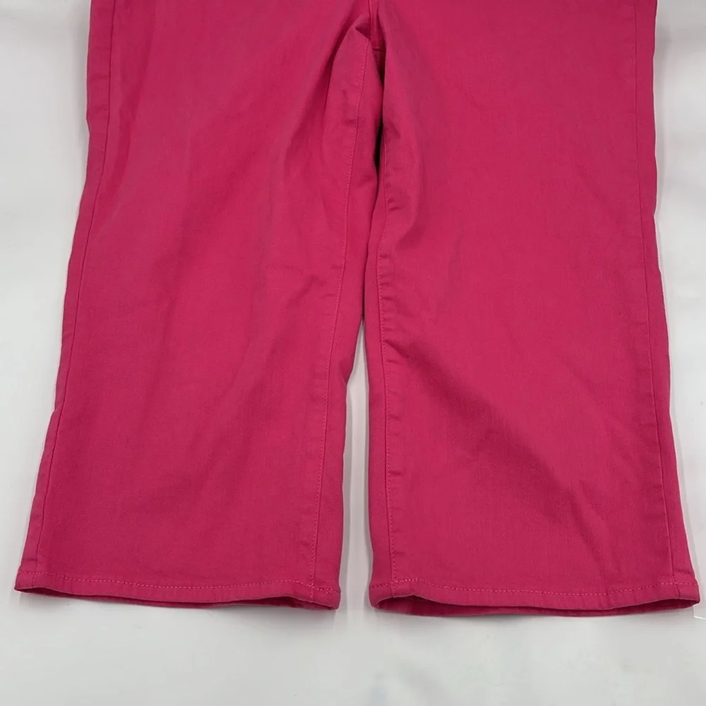 NYDJ Marilyn Straight Lift Crop Xtuck Jean in Pink Peony - Picture 5 of 7